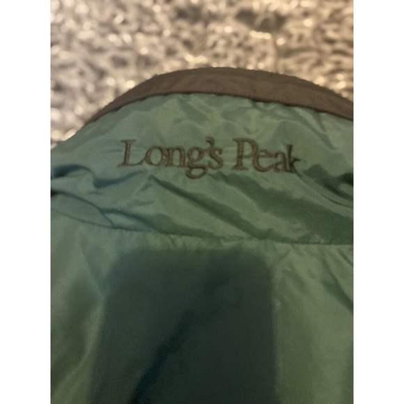 VTG Columbia Long’s Peak Jacket Size women’s Large Shell Only Dark Berry/Forest - Picture 7 of 12